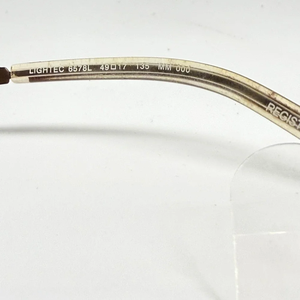 Lighttec Morel France 6578L Brown Rimless Eyeglasses Frames 49-17-135